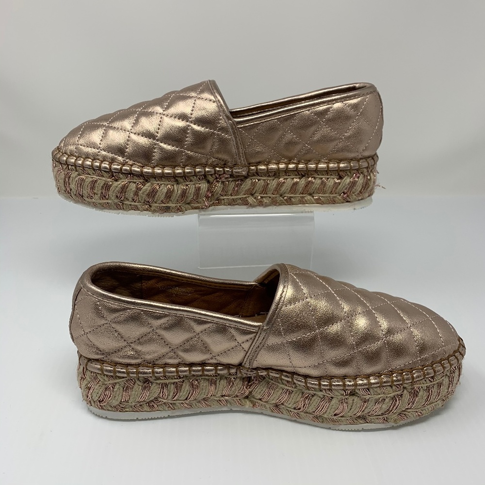 J Slides Size 8 Platform Espadrilles Shoes Rose G… - image 3